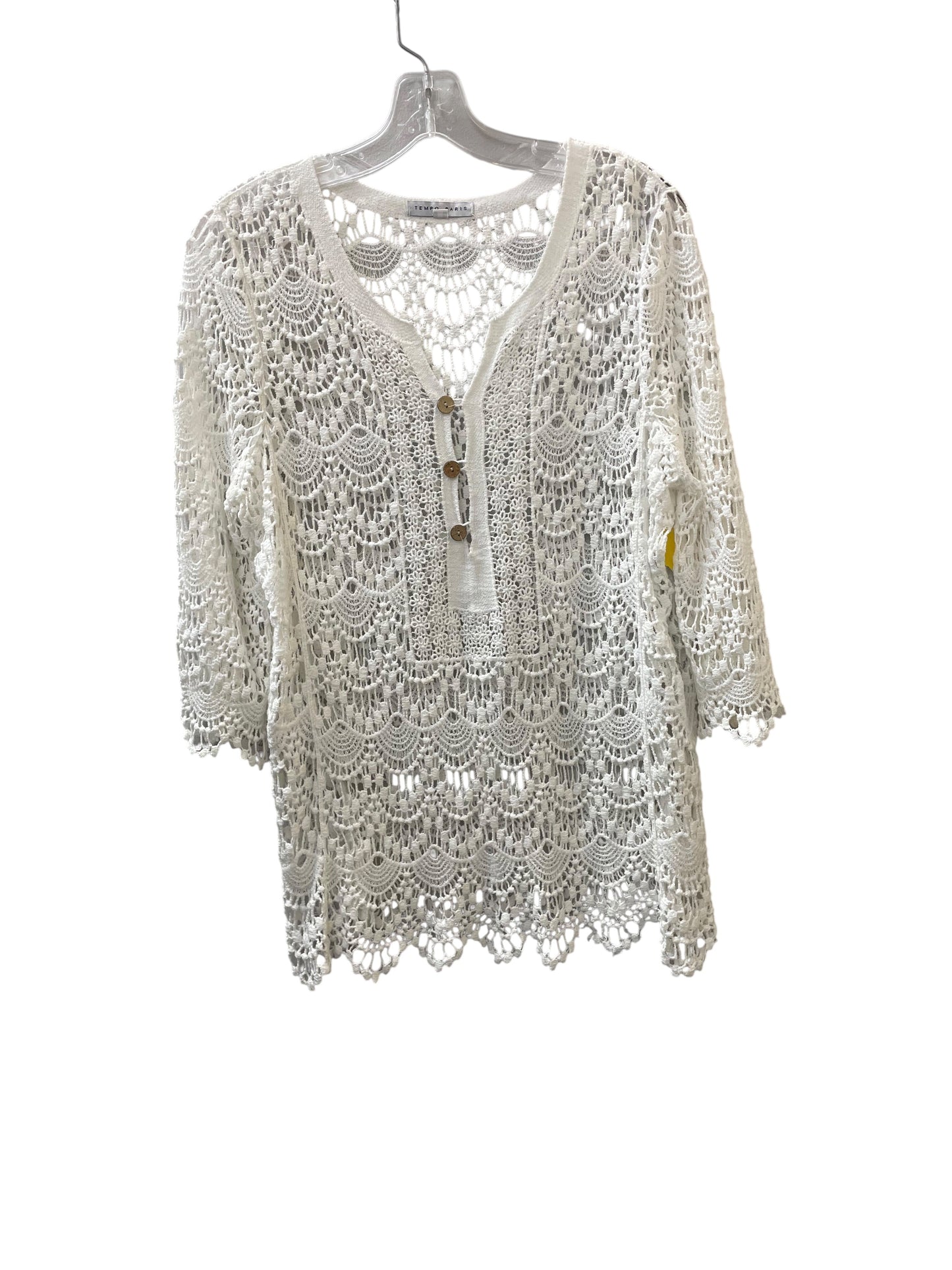 Top Ls By Tempo Paris In White, Size:M