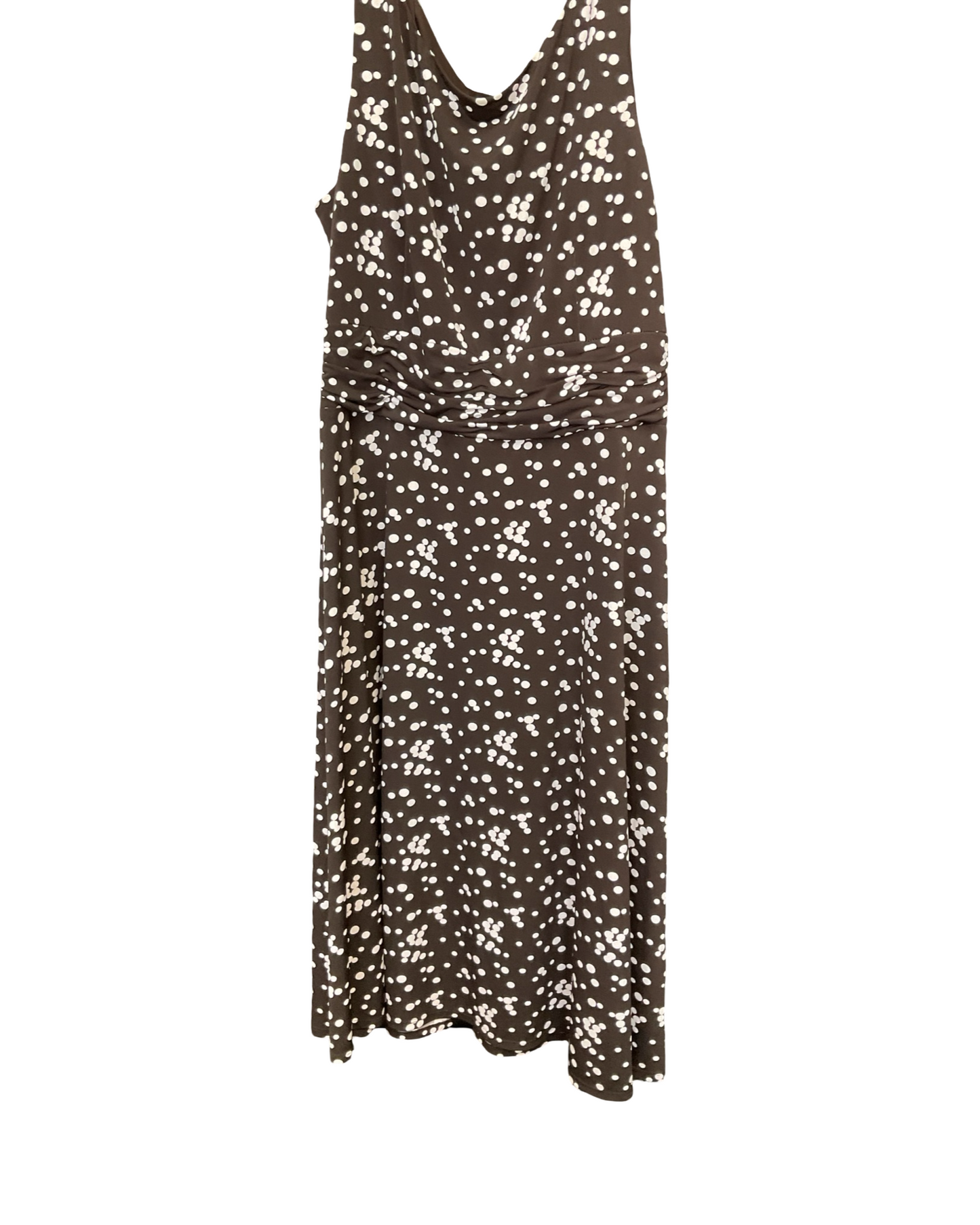 Dress Work By Jessica Howard In Brown & Cream, Size:14