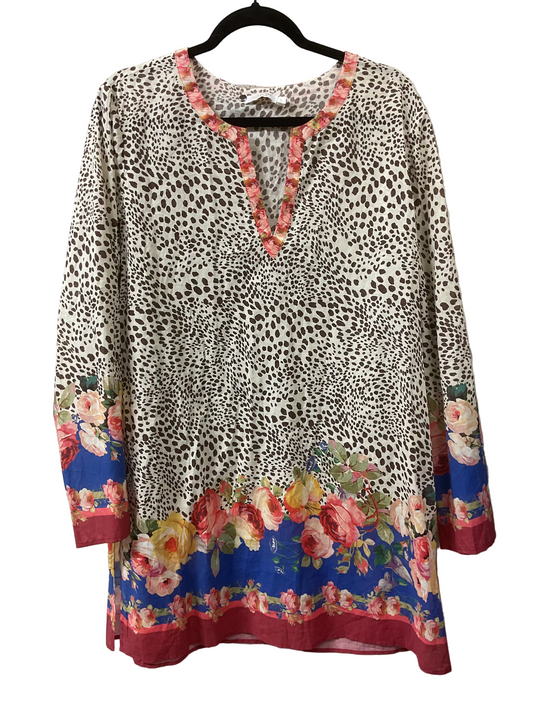 Top Ls By Johnny Was In Animal Print, Size:Xl