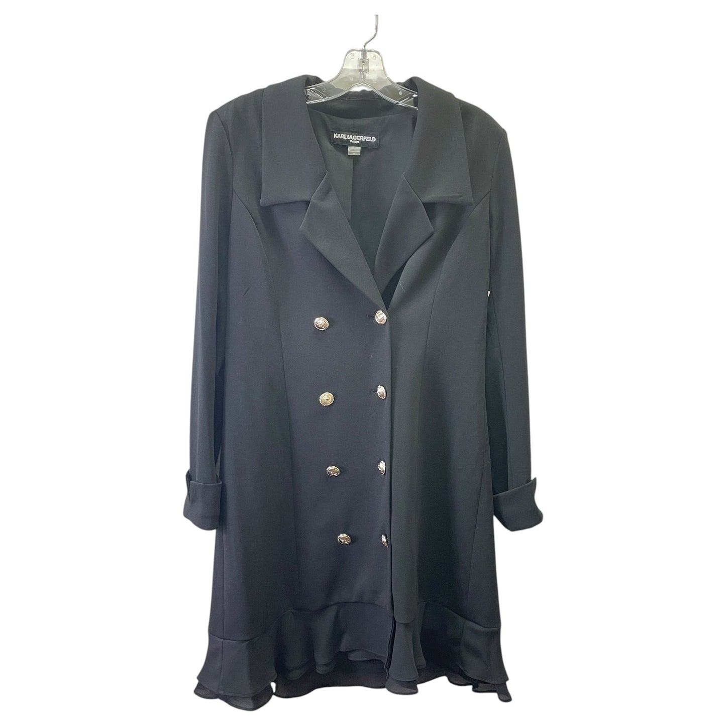 Dress Designer By Karl Lagerfeld In Black, Size:M