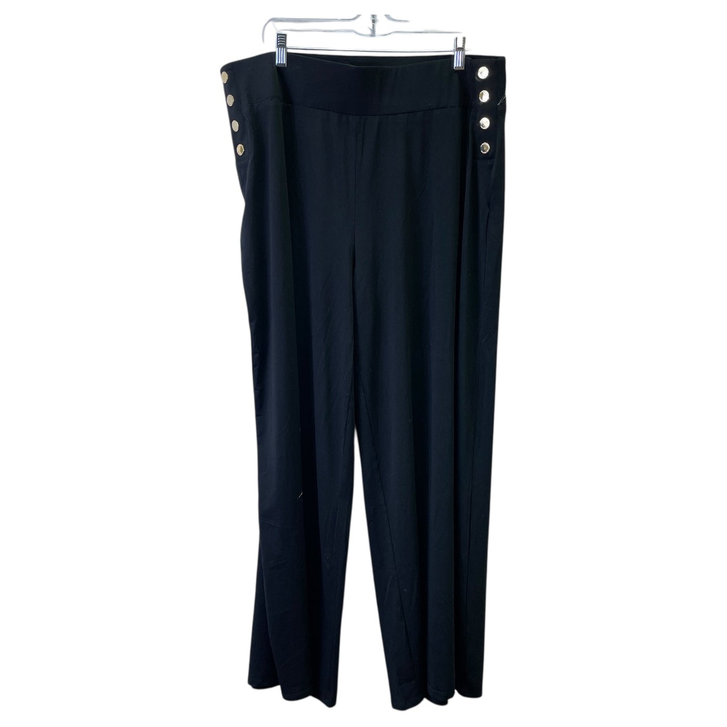 Pants Designer By Halston In Black, Size:16