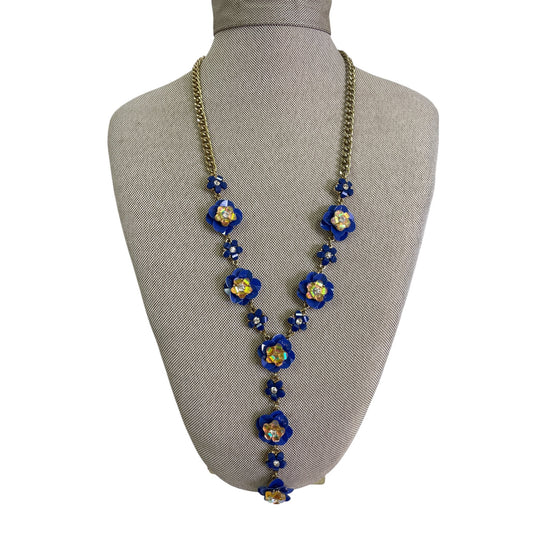 Necklace Set By Cme In Blue & Gold, Size:02 Piece Set