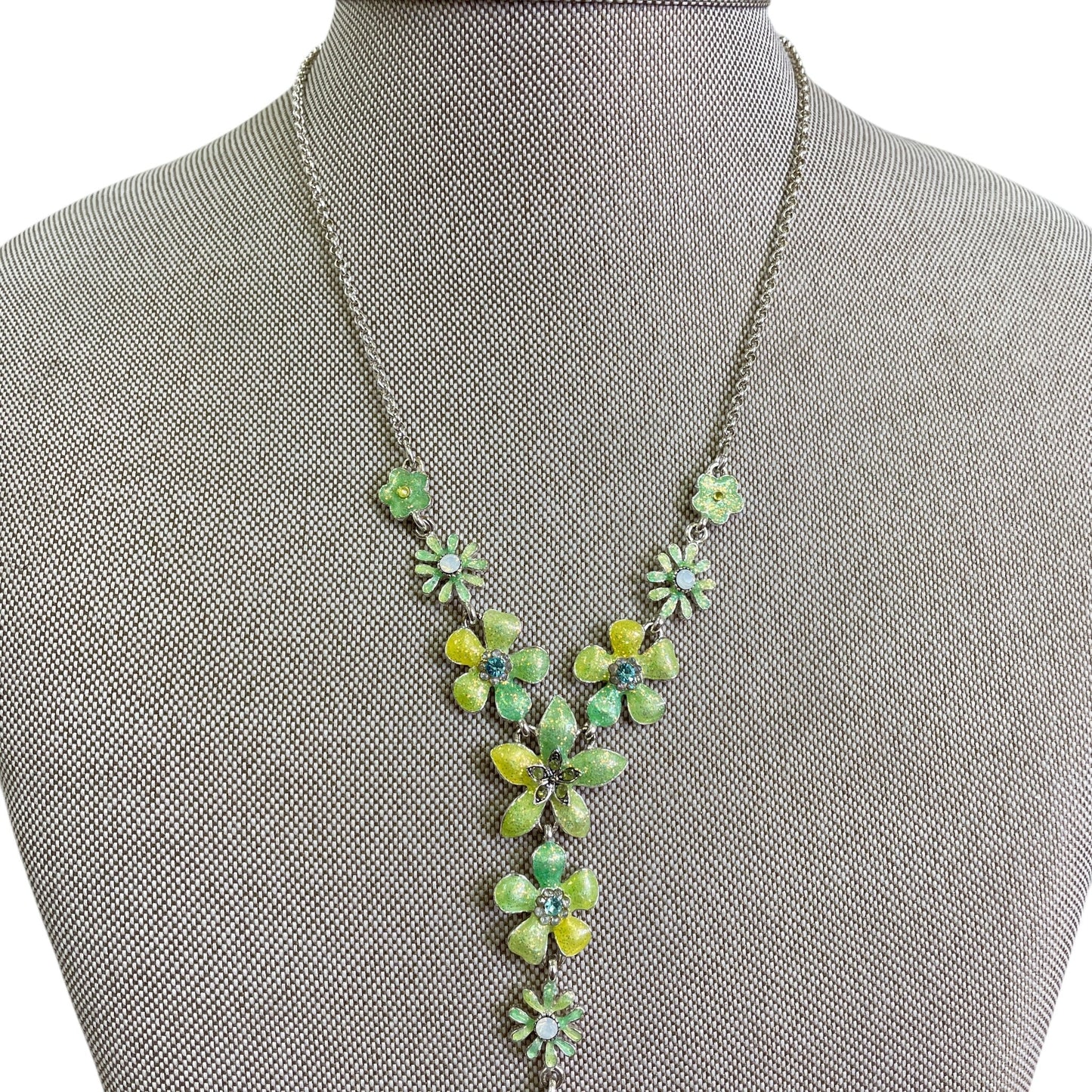 Necklace Set By Cme In Green & Yellow, Size:02 Piece Set
