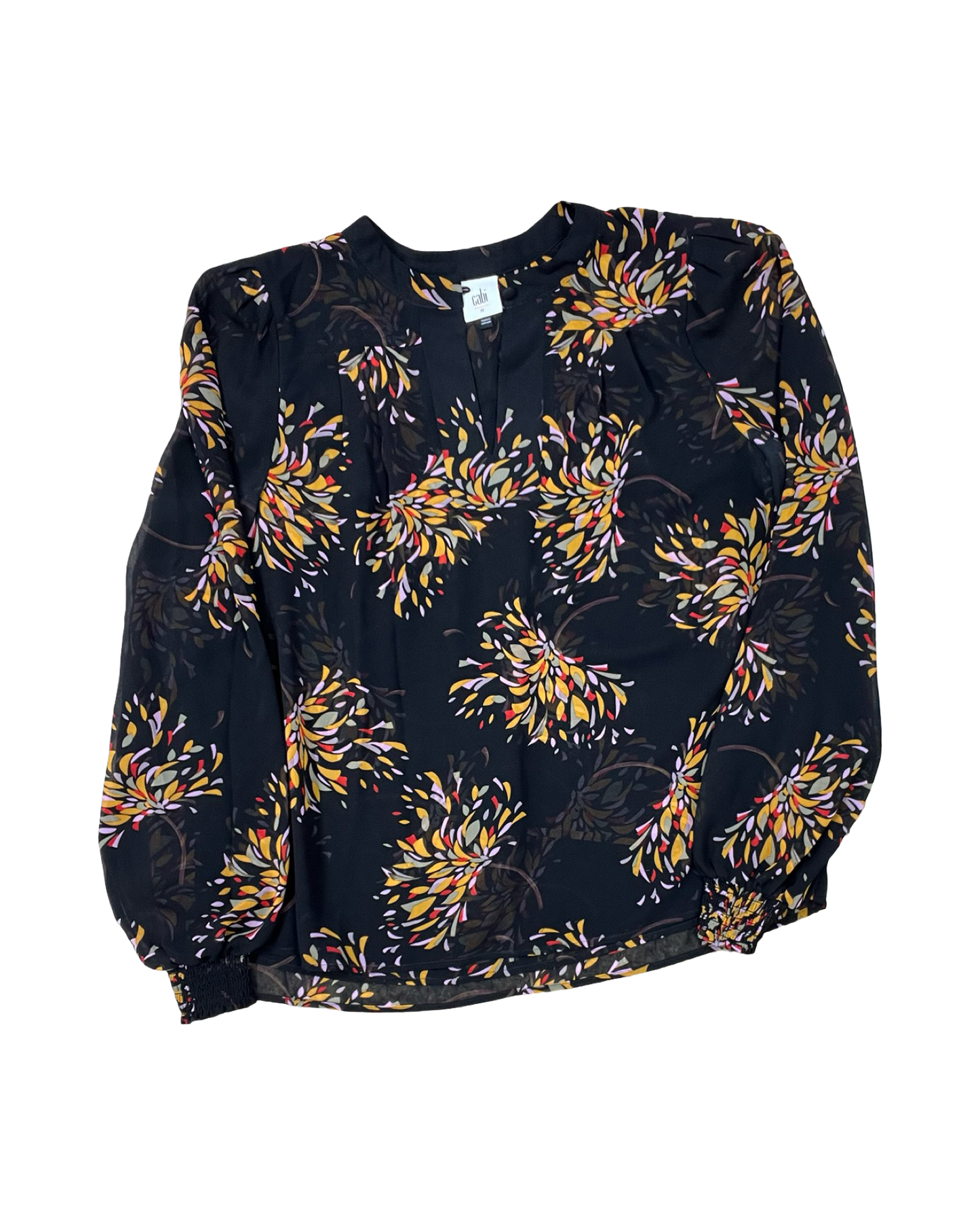 Top Ls By Cabi In Black & Orange, Size:M