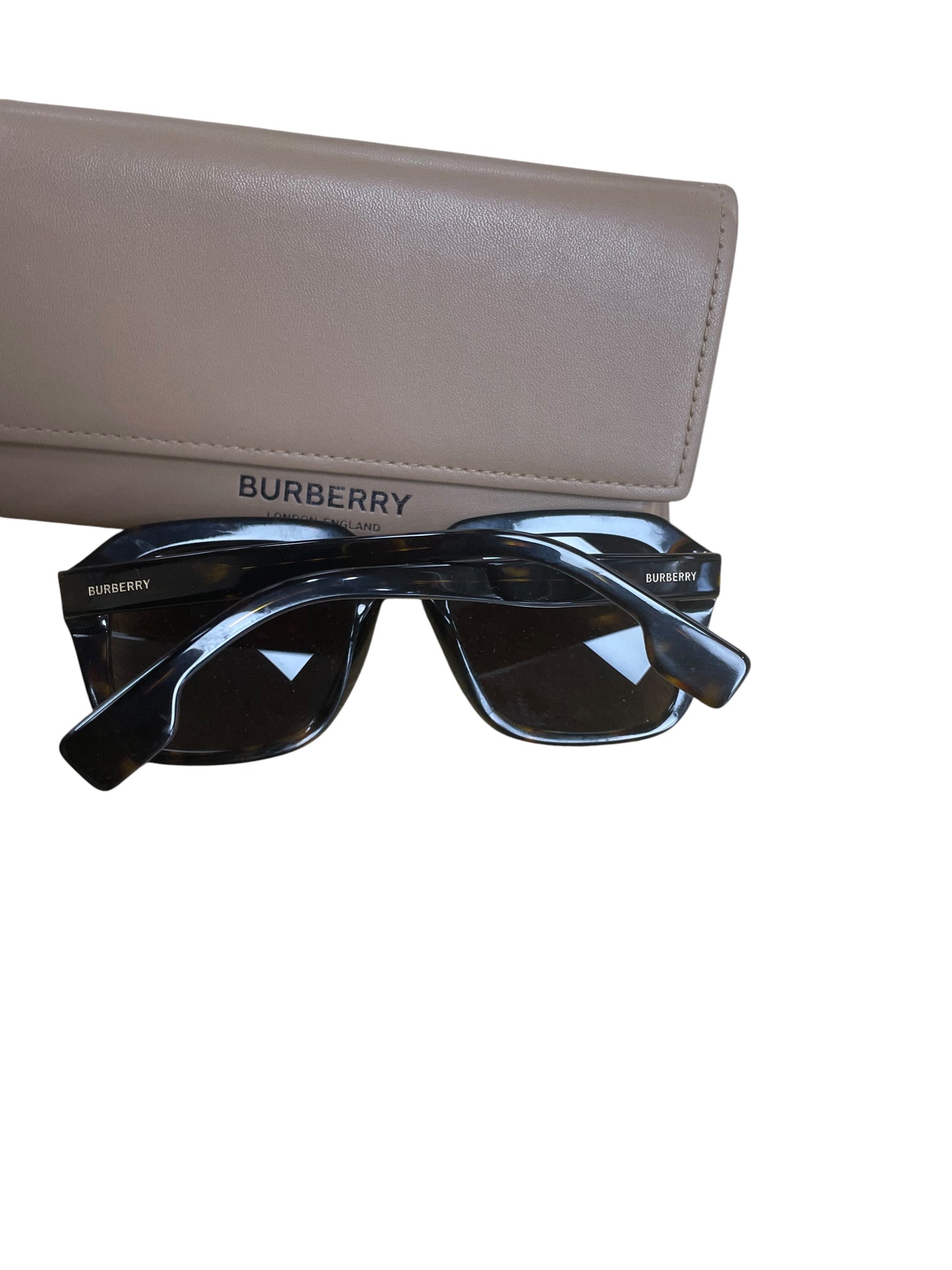 Sunglasses Luxury Designer By Burberry In Tortoise Shell Print