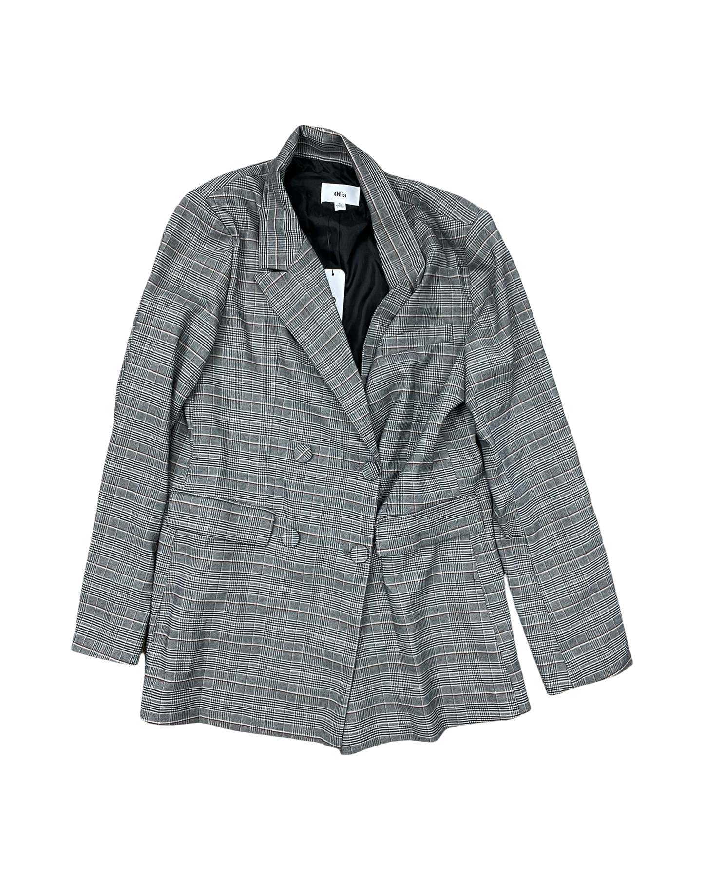 Blazer By Clothes Mentor In Black & Red, Size:Xl