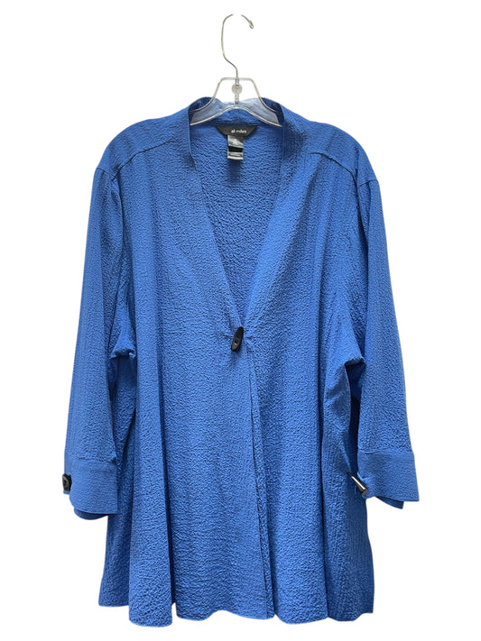Top Ls By Ali Miles In Blue, Size:3X