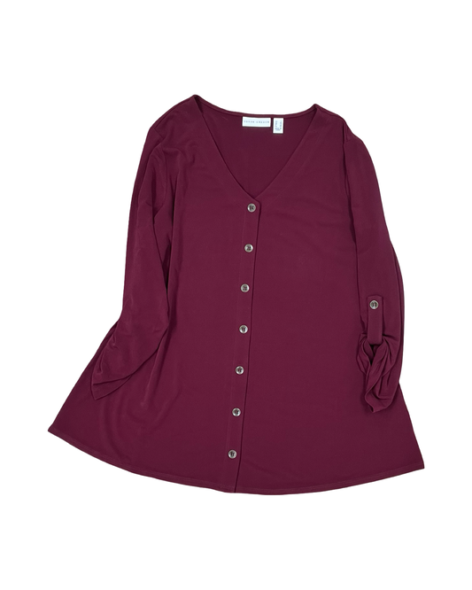 Top Ls By Susan Graver In Red, Size:S