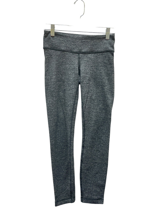 Athletic Leggings By Lululemon In Black & Grey, Size:2