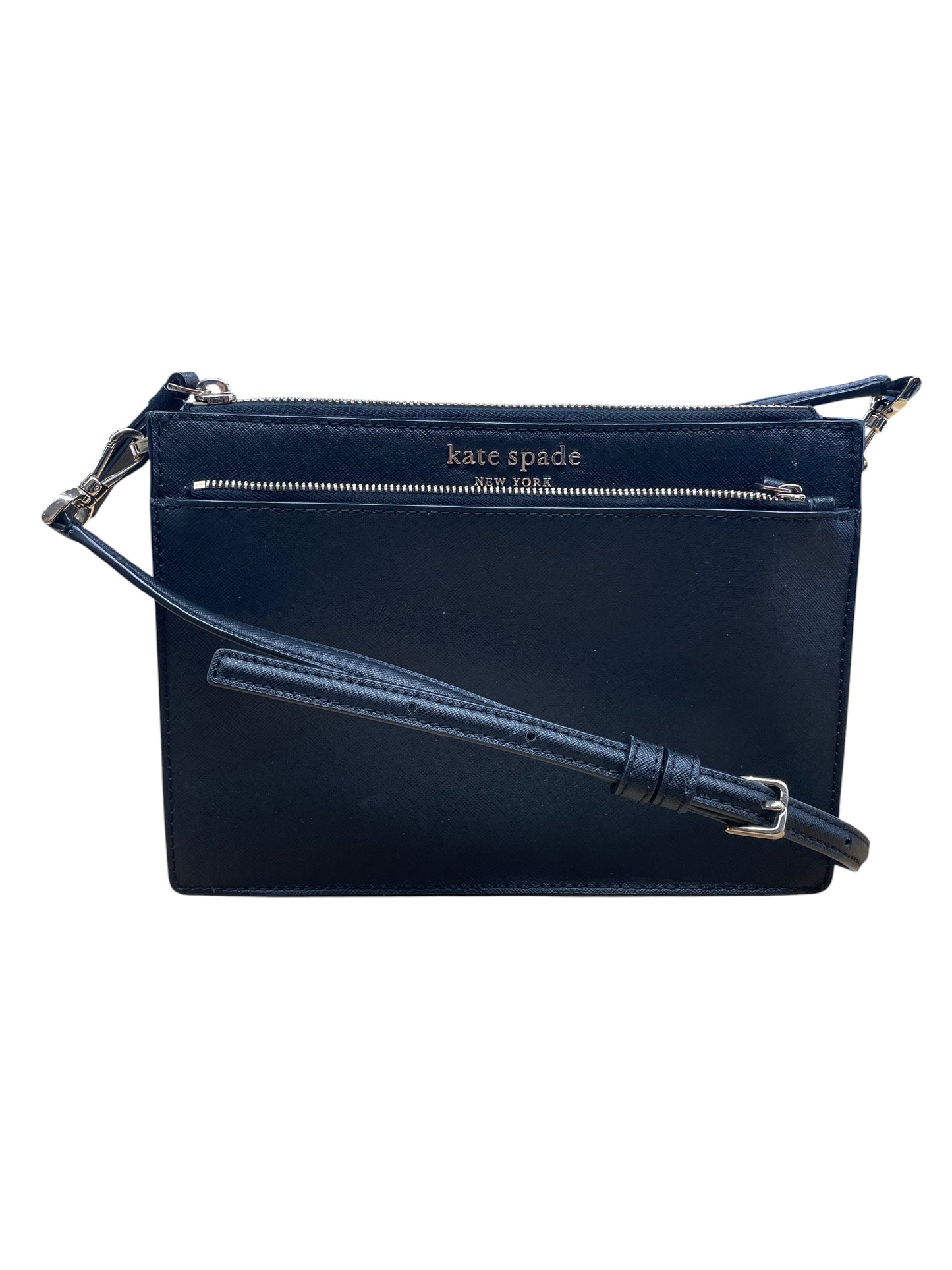 Crossbody Designer By Kate Spade In Black, Size:Small