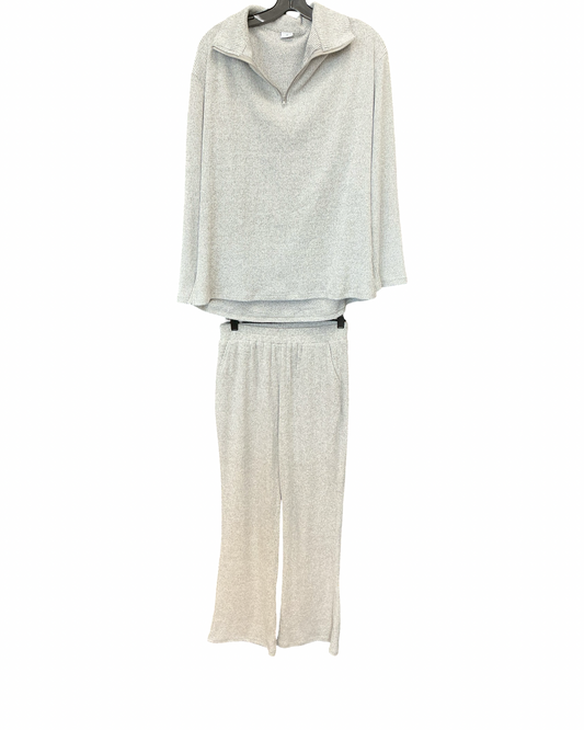 Lounge Set Pants By Clothes Mentor In Grey, Size:M