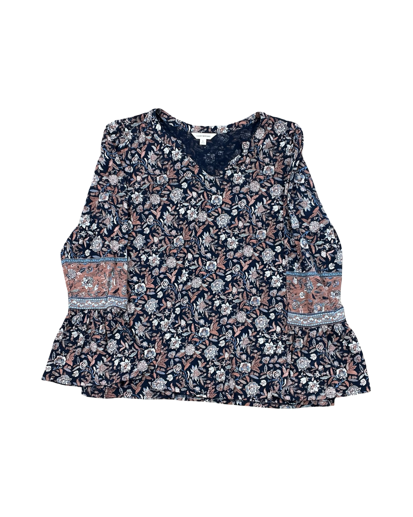 Top Ls By Lucky Brand In Navy, Size:L