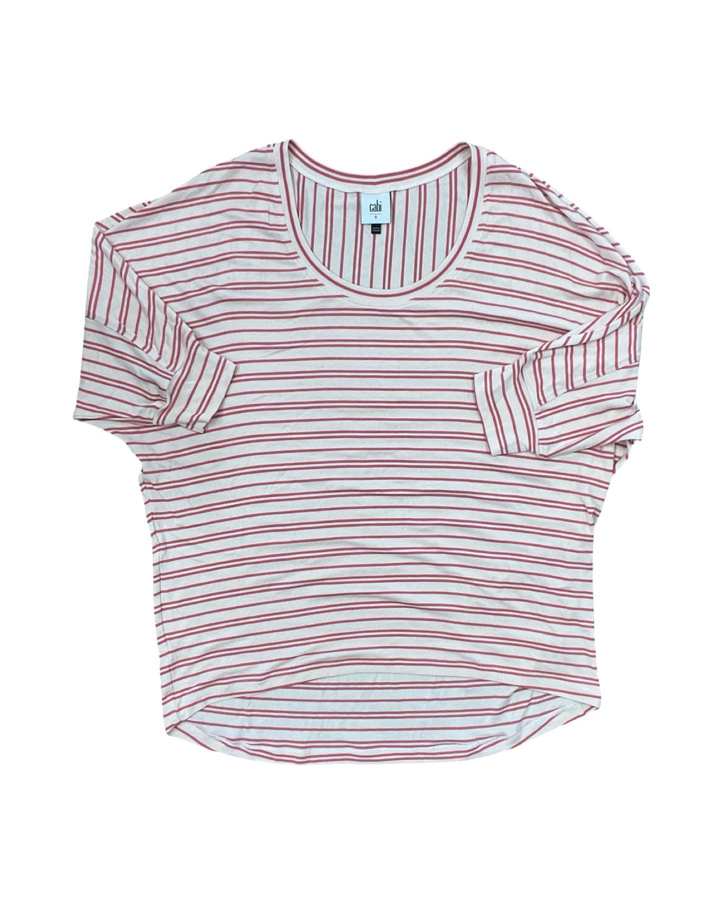 Top 3/4 Sleeve By Cabi In Pink, Size:S