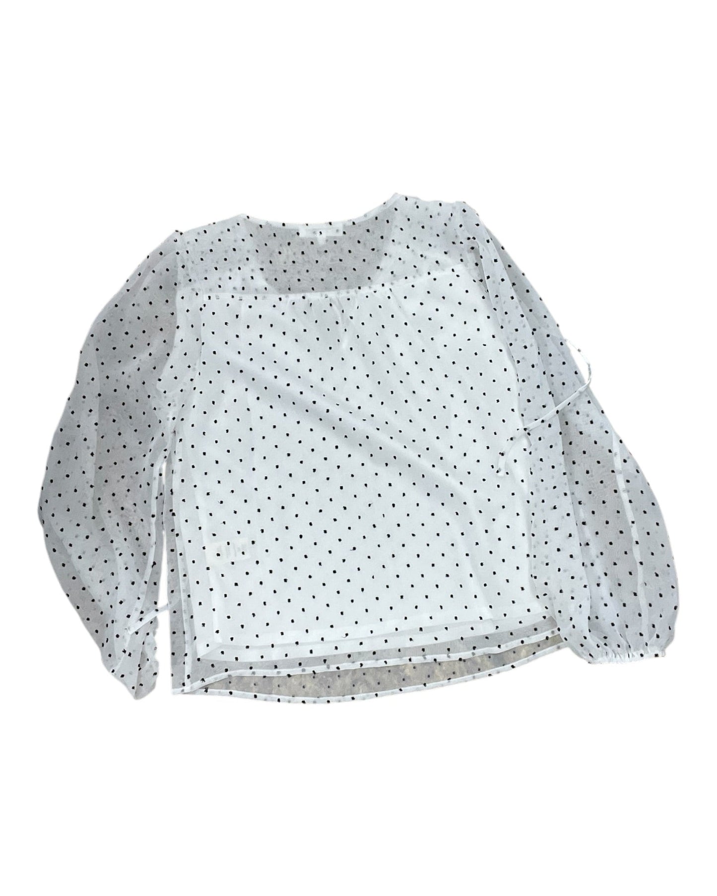Top Ls By Clothes Mentor In Black & White, Size:Sp