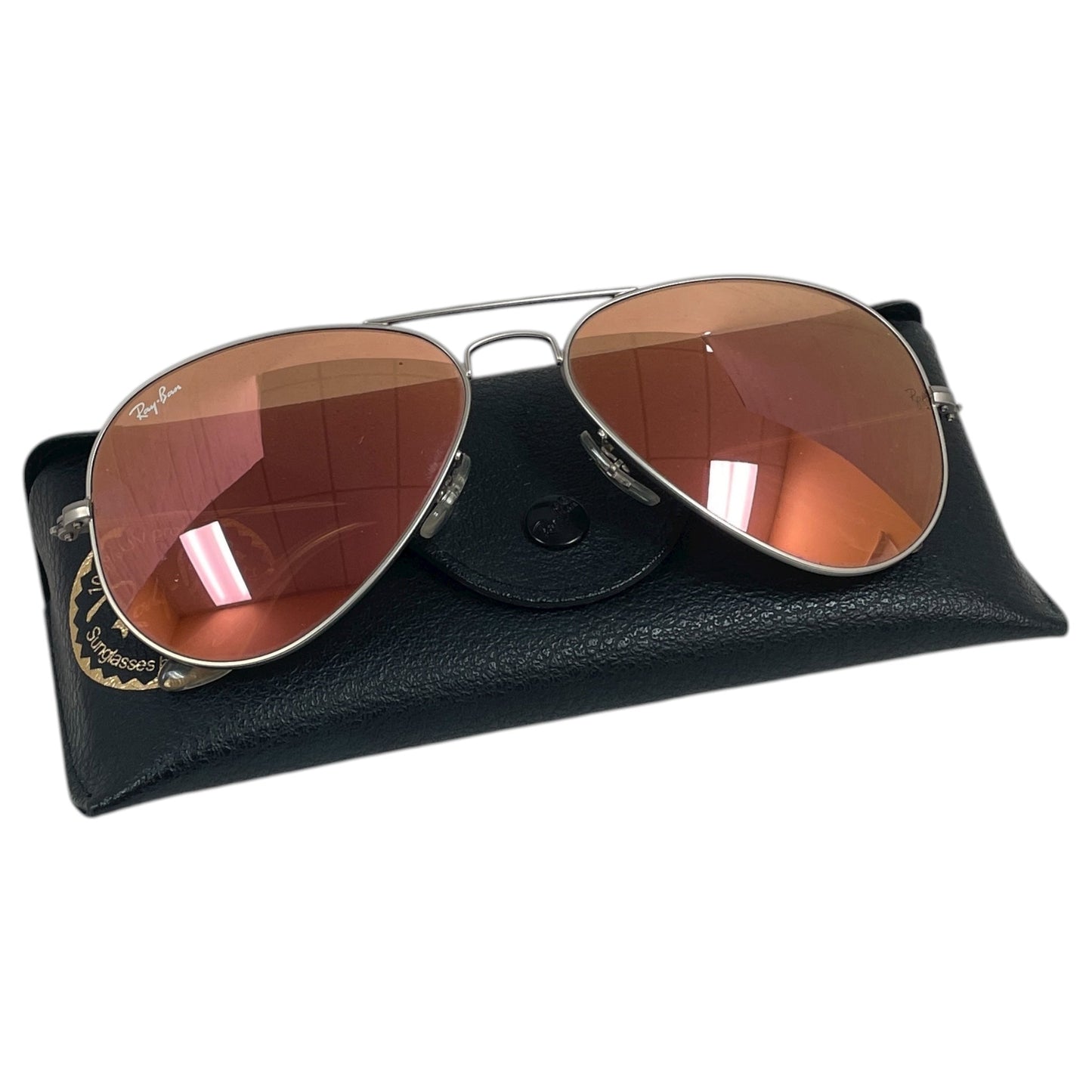 Sunglasses Designer By Ray Ban In Gold