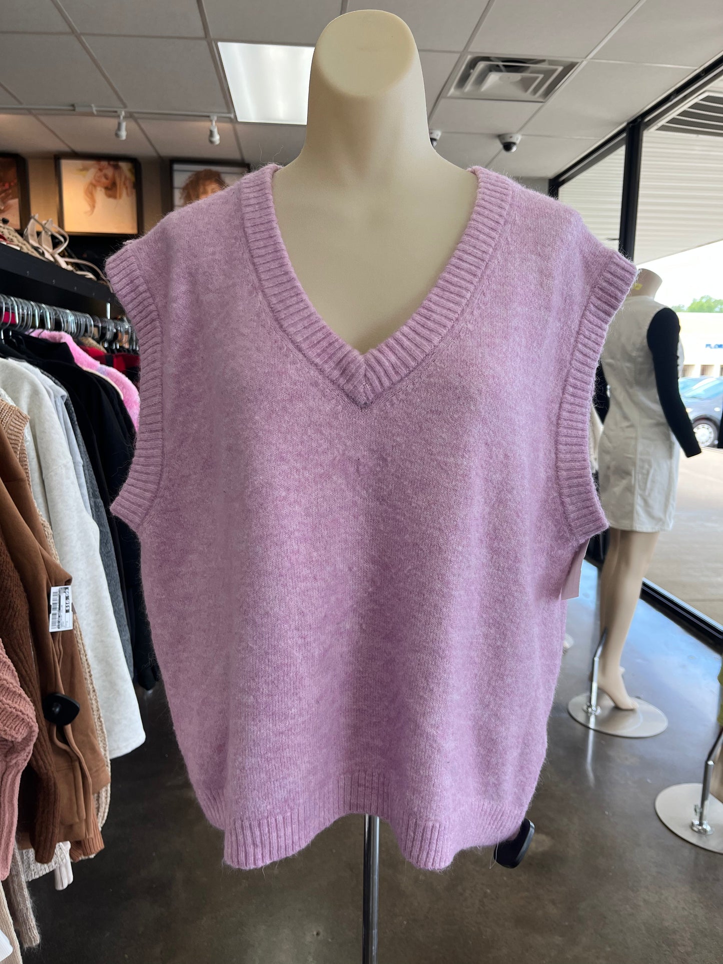 VEST SWEATER by H&M In PURPLE, Size: S