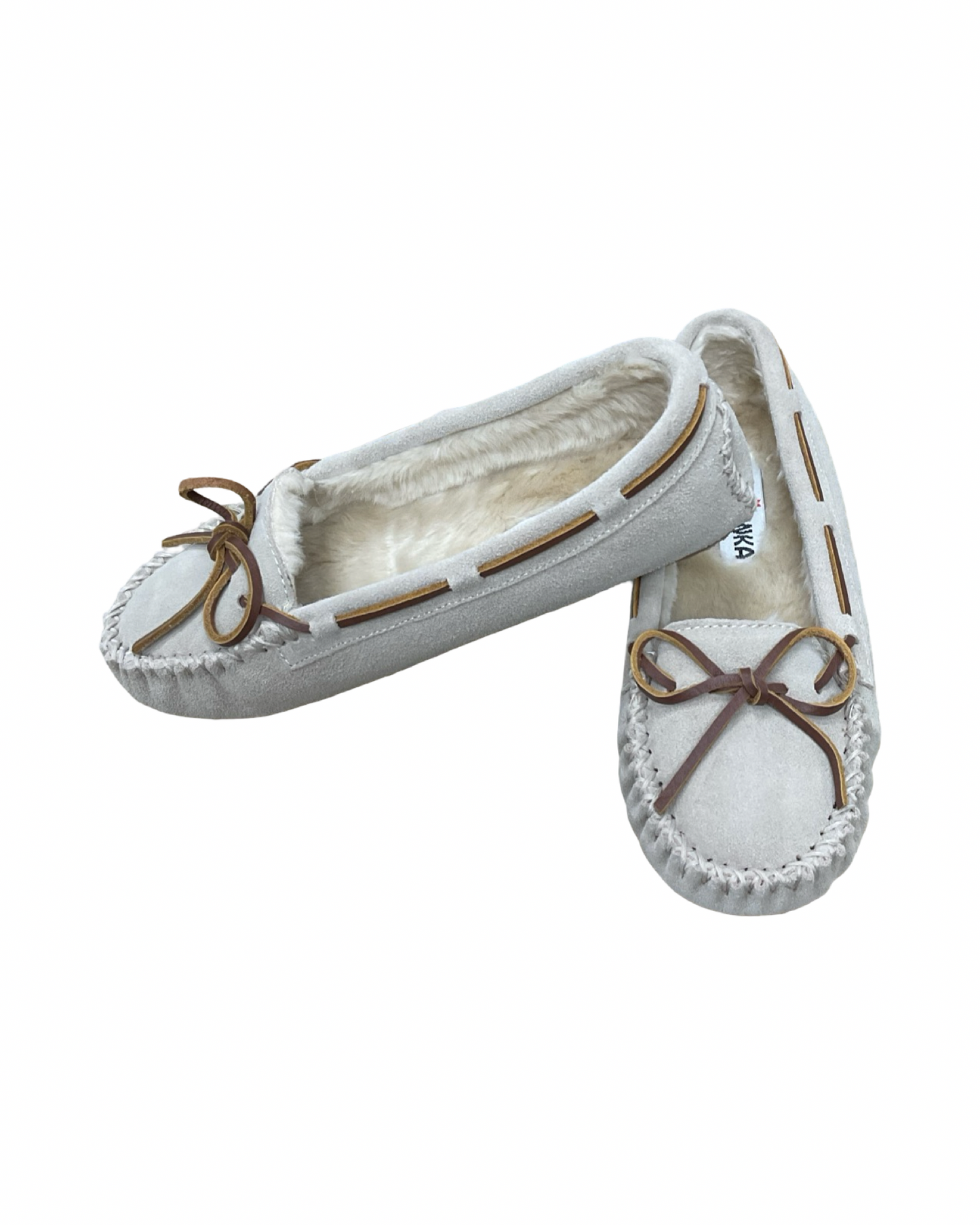 Slippers By Minnetonka In Tan, Size:7