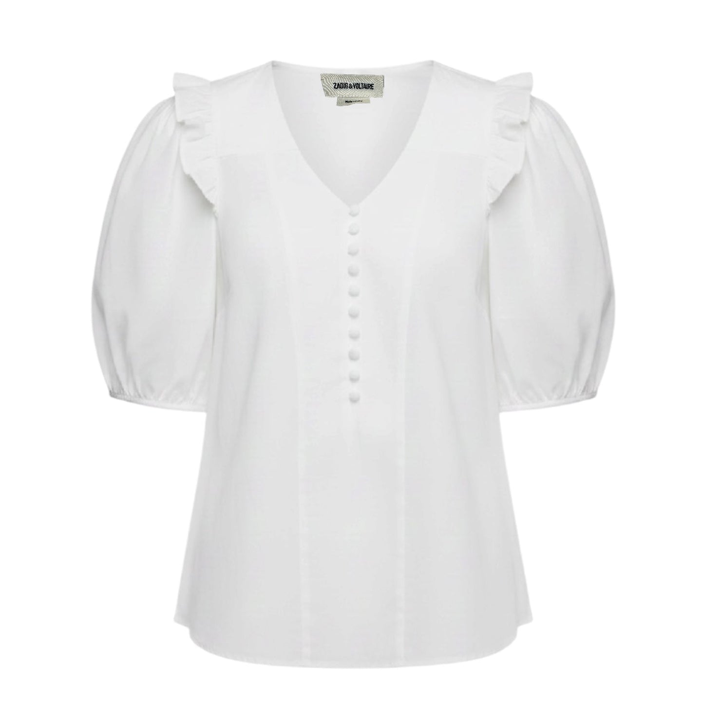 Twity Satin Top By Zadig And Voltaire In White, Size: XS