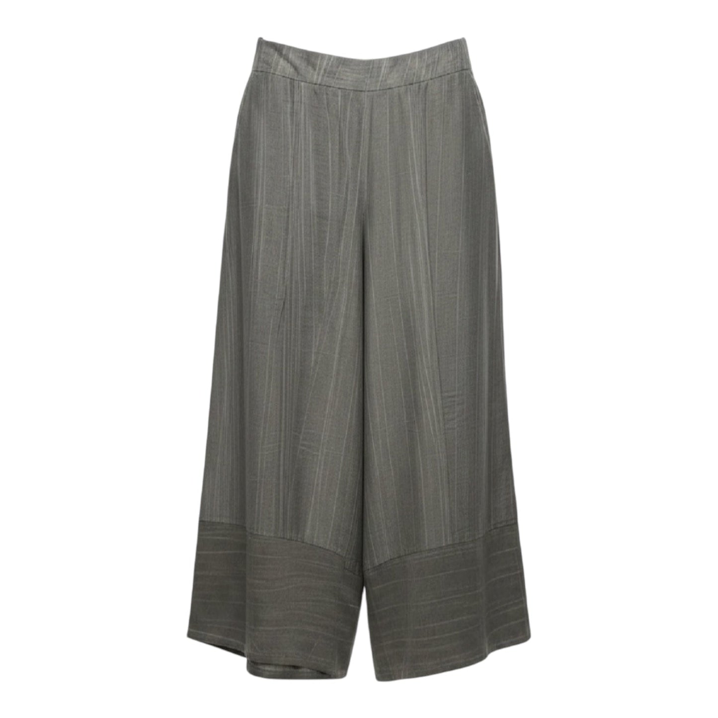 Hand Dyed Cropped Trousers By Ozai n Ku In Grey, Size: XS