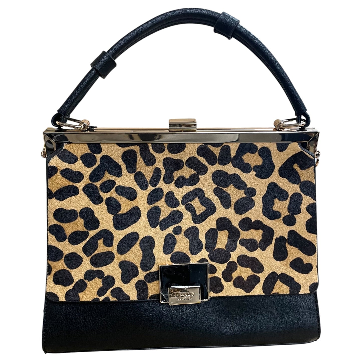 Handbag Leather By Dune London In Animal Print, Size:Small
