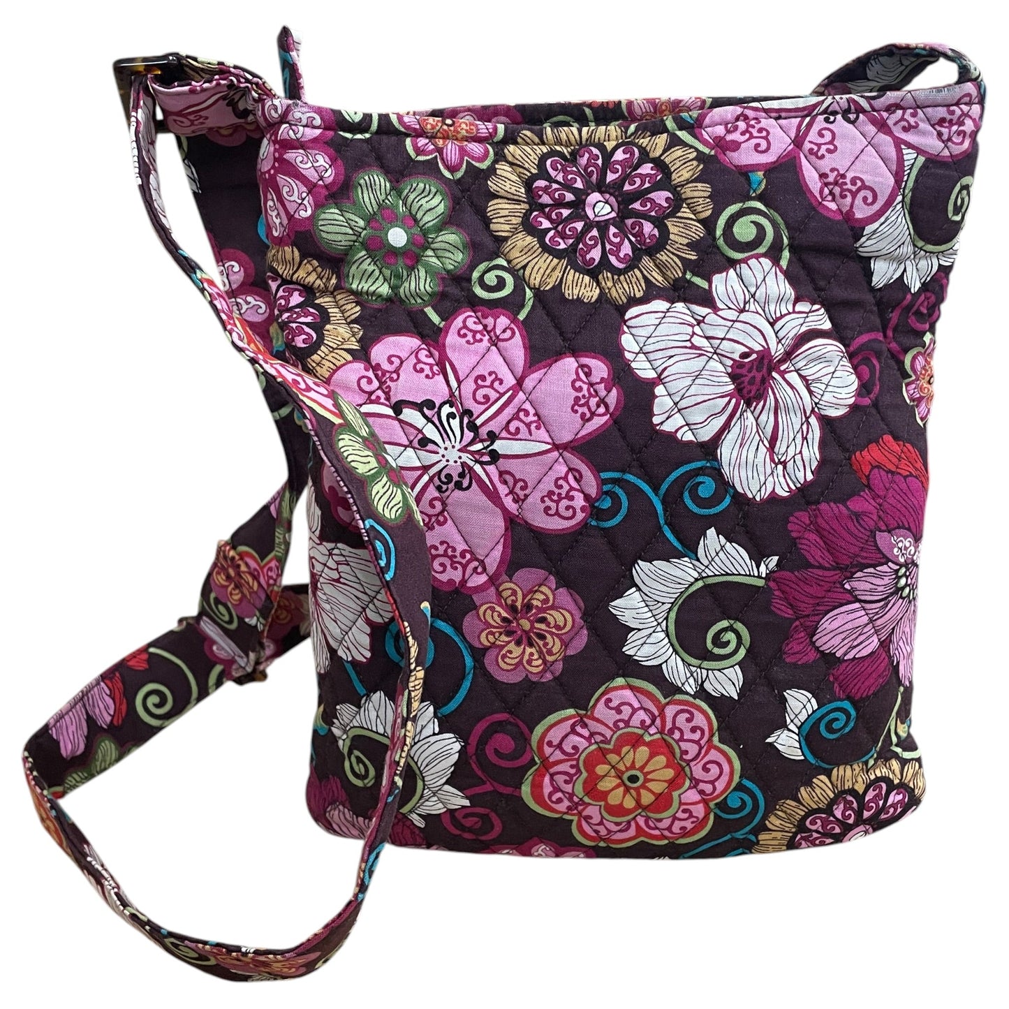 Handbag By Vera Bradley In Floral Print, Size:Medium