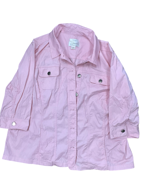 Jacket Other By Cj Banks In Pink, Size:2X