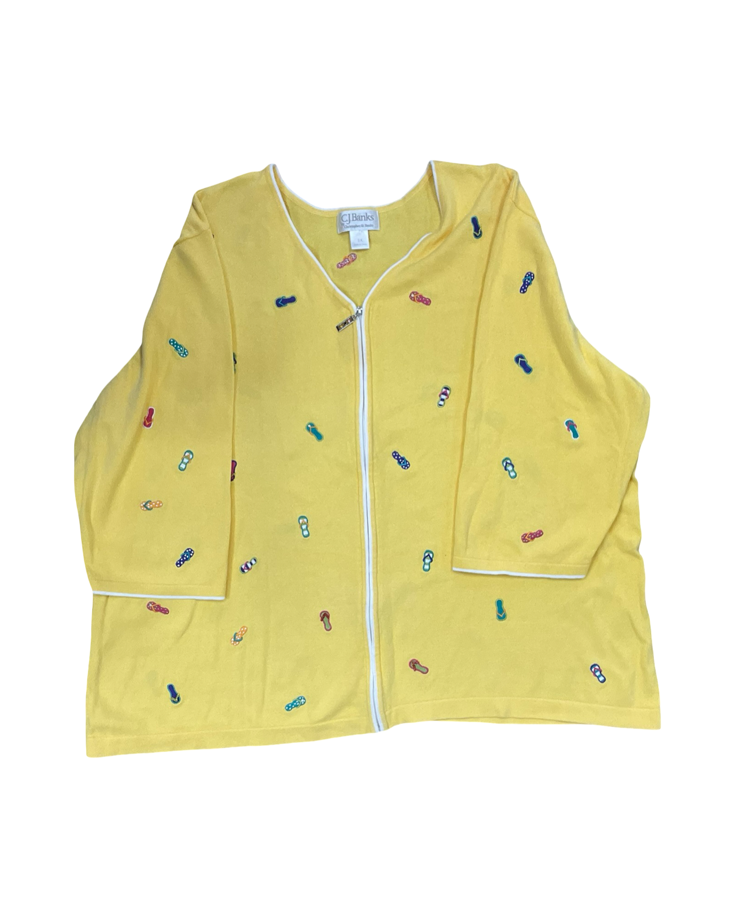Jacket Other By Cj Banks In Yellow, Size:3X
