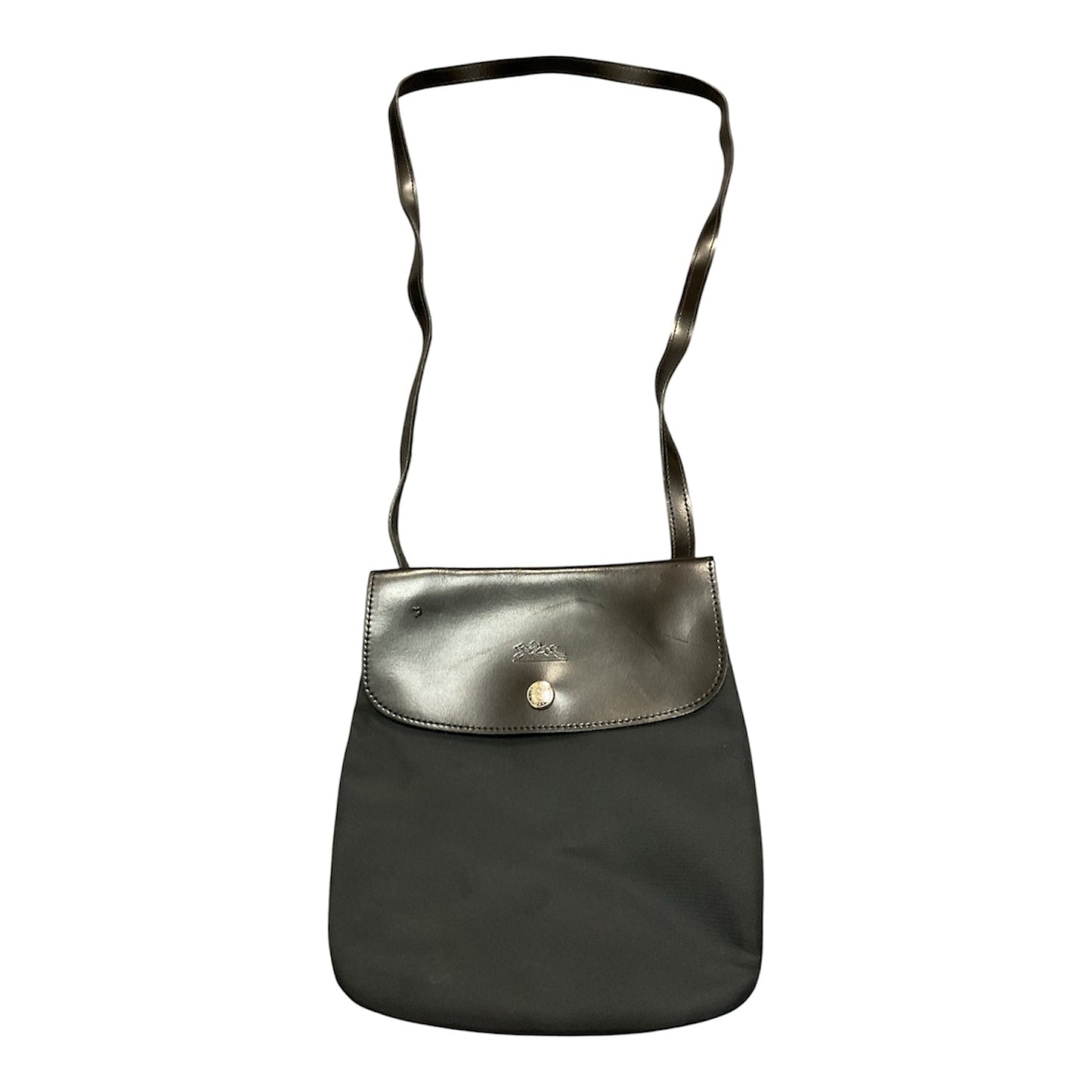 Crossbody Designer By Longchamp In Black, Size:Small