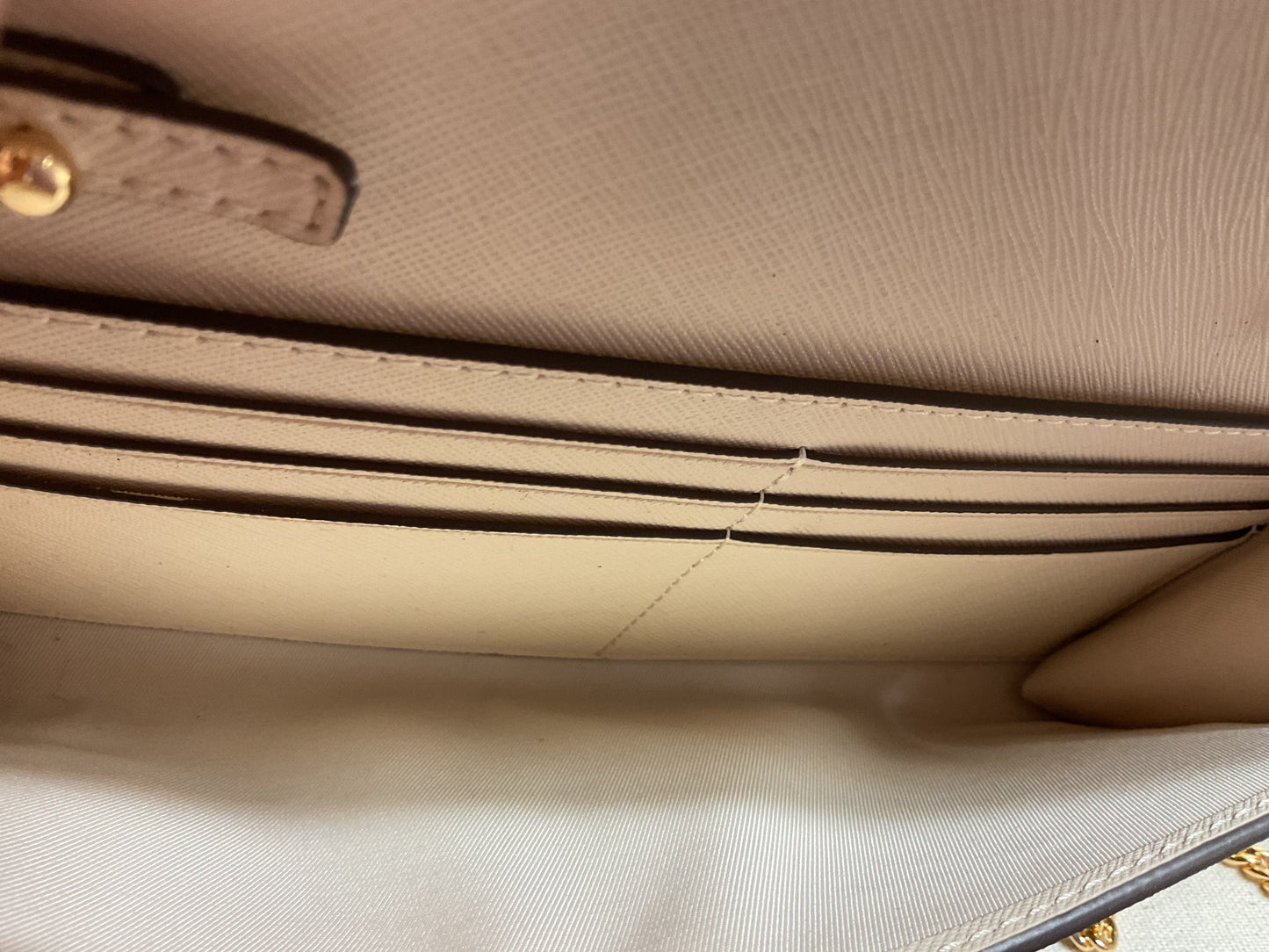 Crossbody Designer By Tory Burch In Brown & Cream, Size:Small