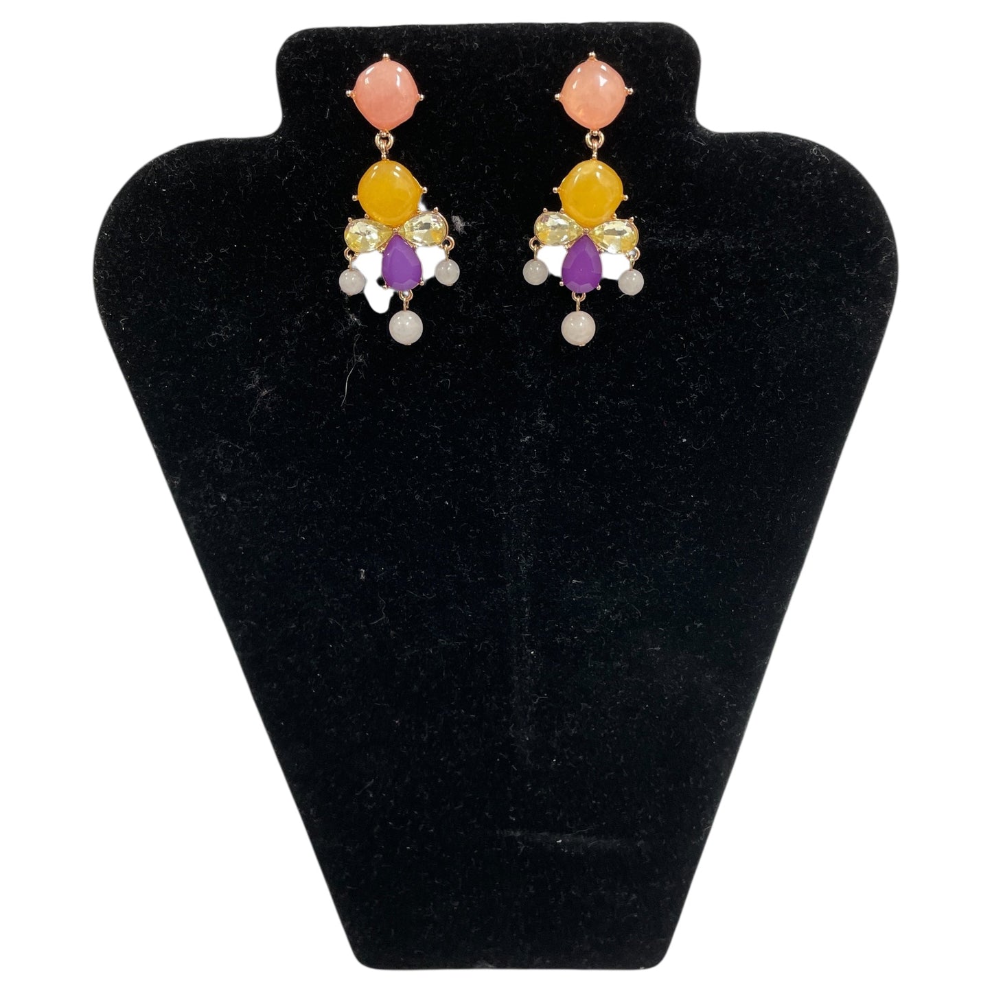 Earrings Dangle/Drop By Express In Pink & Purple