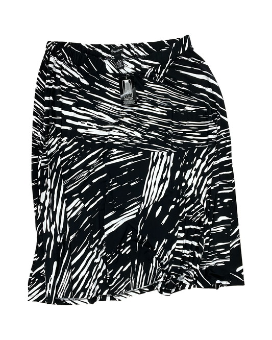 Skirt Maxi By Maggie Barnes In Black & White, Size:1X