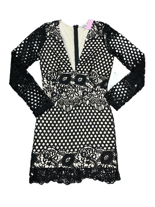 Dress Party Short By Tobi In Black & Tan, Size:M