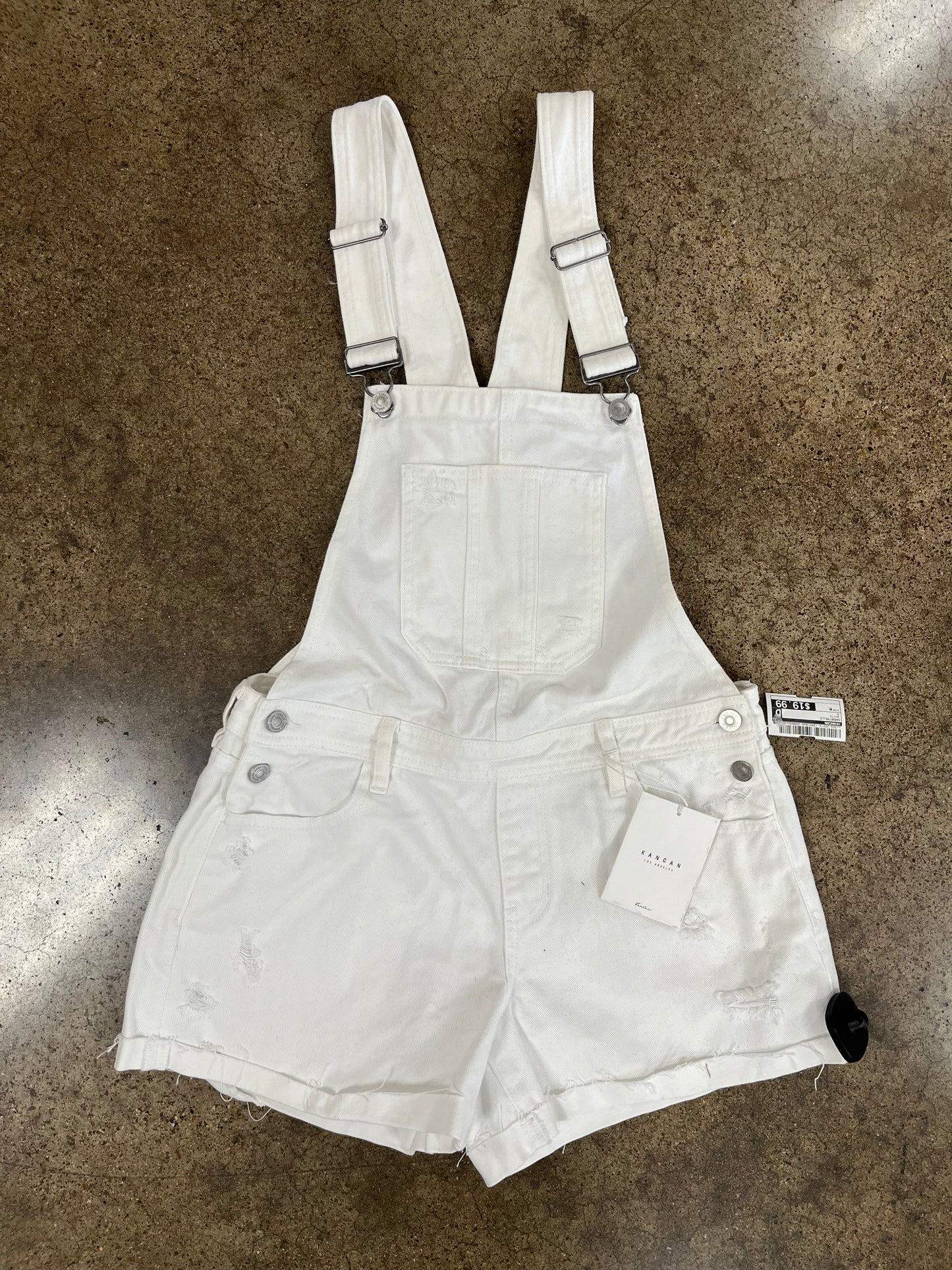 Shortalls By Kancan In White, Size:M
