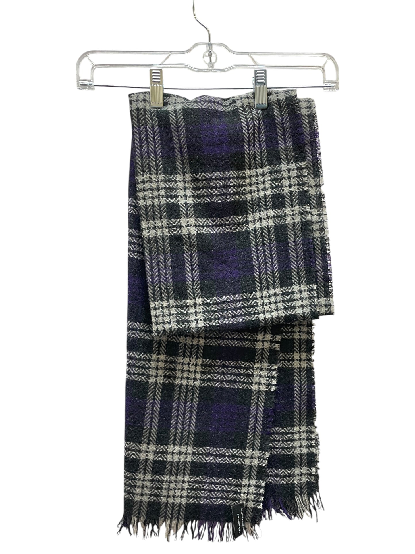 Scarf Long In Black & Purple