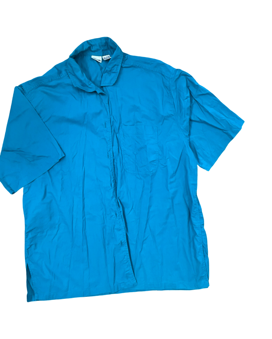 Top Ss By Cherokee In Teal, Size:2X