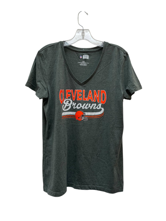 Top Ss Basic By Nfl In Grey & Orange, Size:L