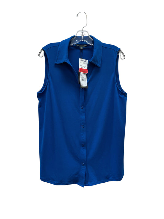 Top Sleeveless Basic By Adrianna Papell In Blue, Size:L