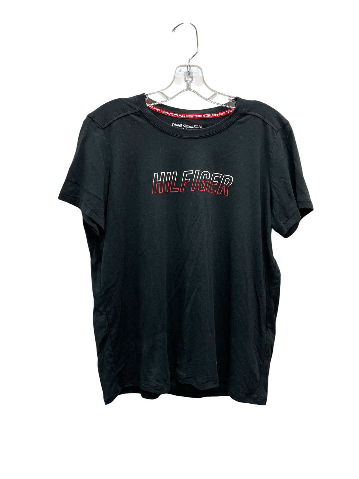 Top Ss Basic By Tommy Hilfiger In Black, Size:M