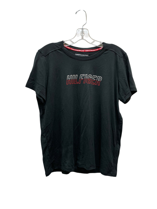 Top Ss Basic By Tommy Hilfiger In Black, Size:M