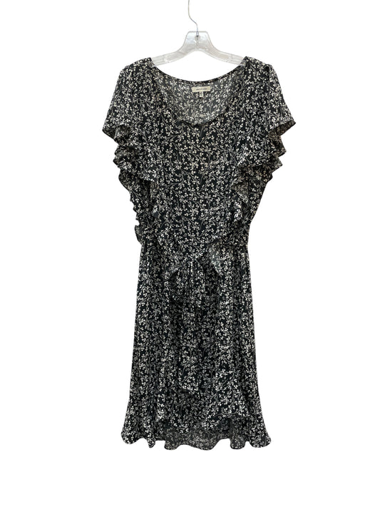 Dress Casual Midi By Max Studio In Black & Cream, Size:2X