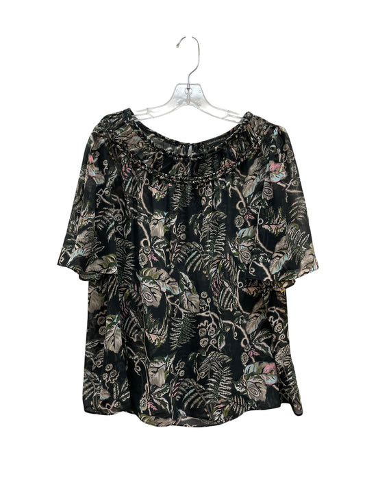 Top Ss By Banana Republic In Black & Pink, Size:L