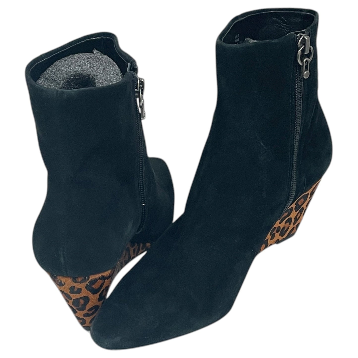 Boots Ankle Heels By Donald Pliner In Black & Brown, Size:6