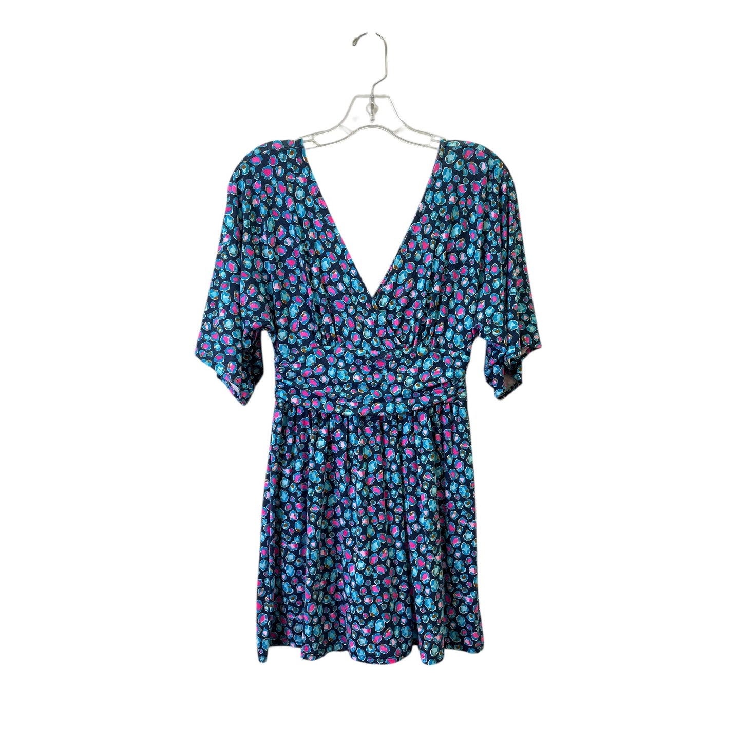 Romper Designer By Lilly Pulitzer In Blue & Pink, Size:Xs