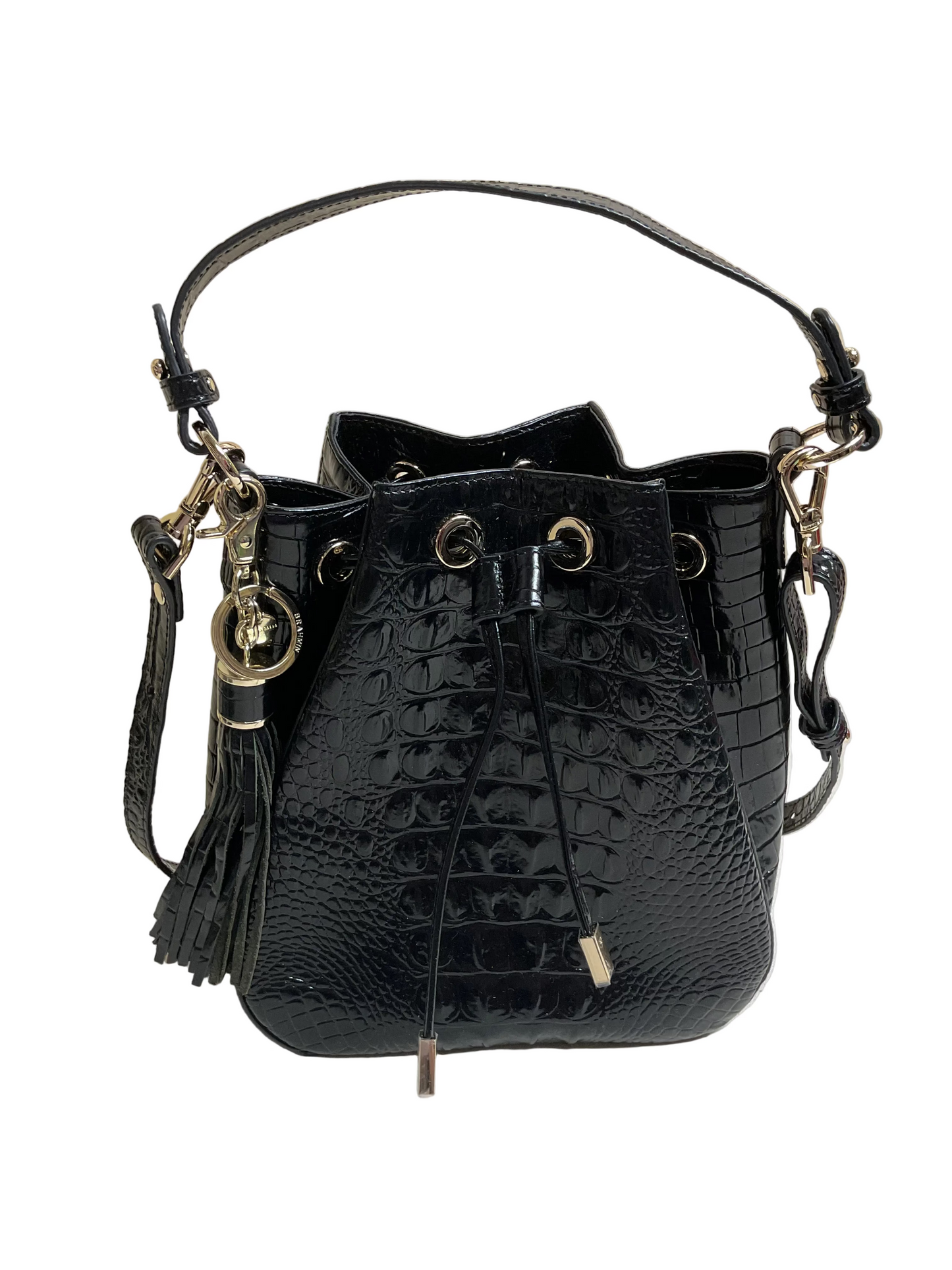 Handbag Designer By Brahmin In Black, Size:Medium