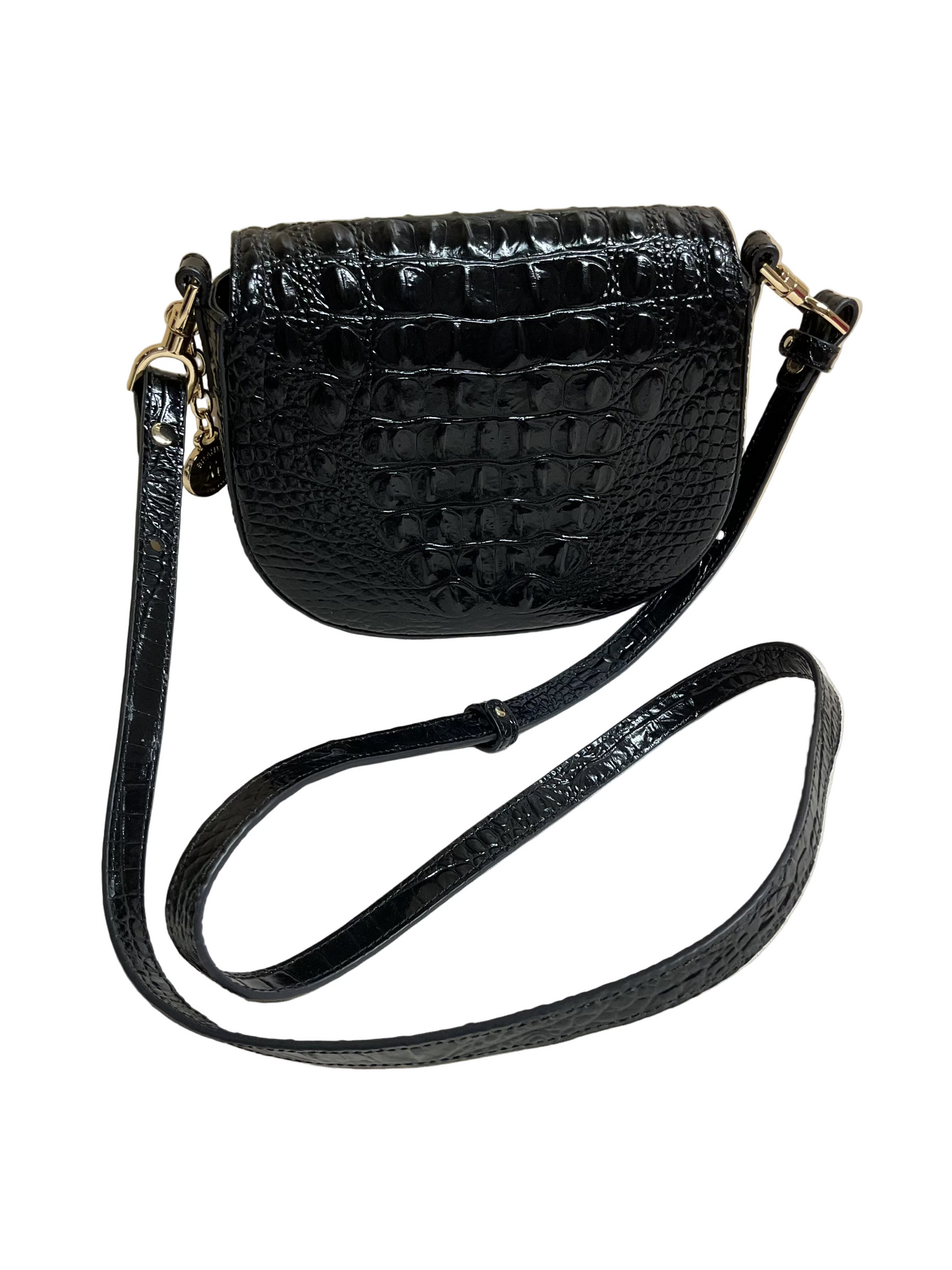 Crossbody Designer By Brahmin In Black, Size:Small
