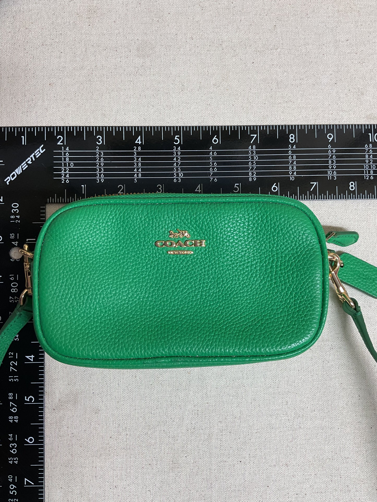 Crossbody Designer By Coach In Green, Size:Small