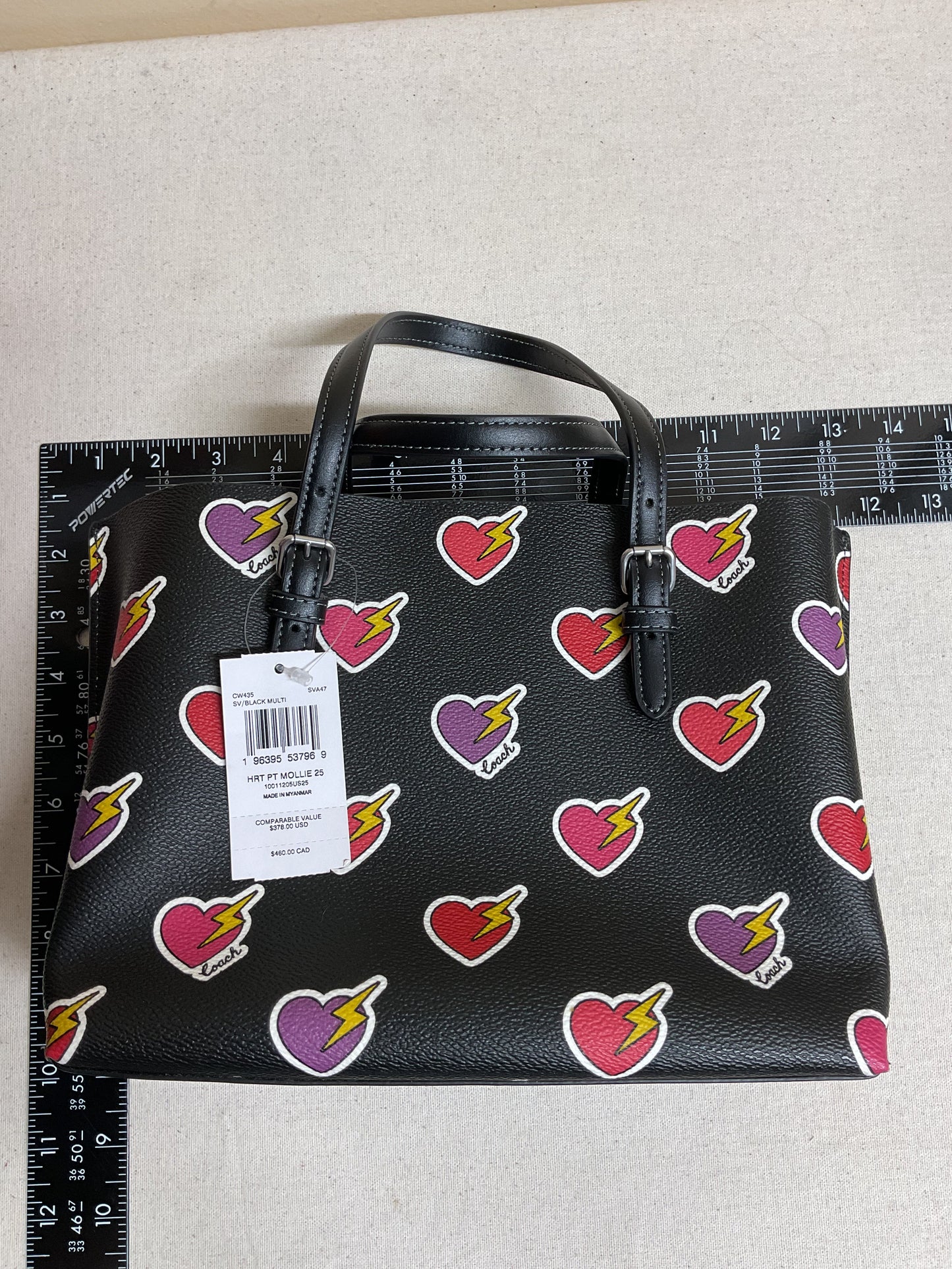Handbag Designer By Coach In Black, Size:Medium