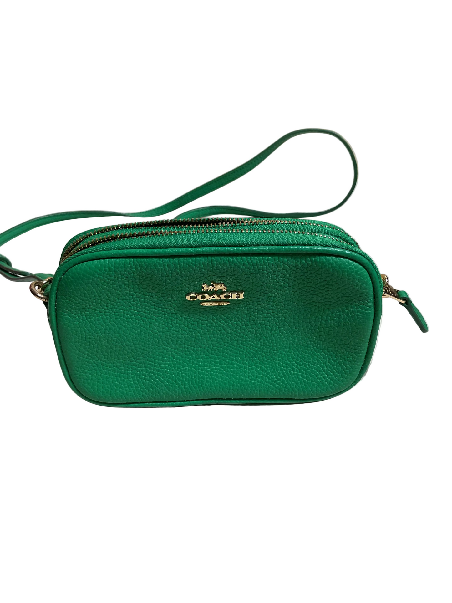 Crossbody Designer By Coach In Green, Size:Small
