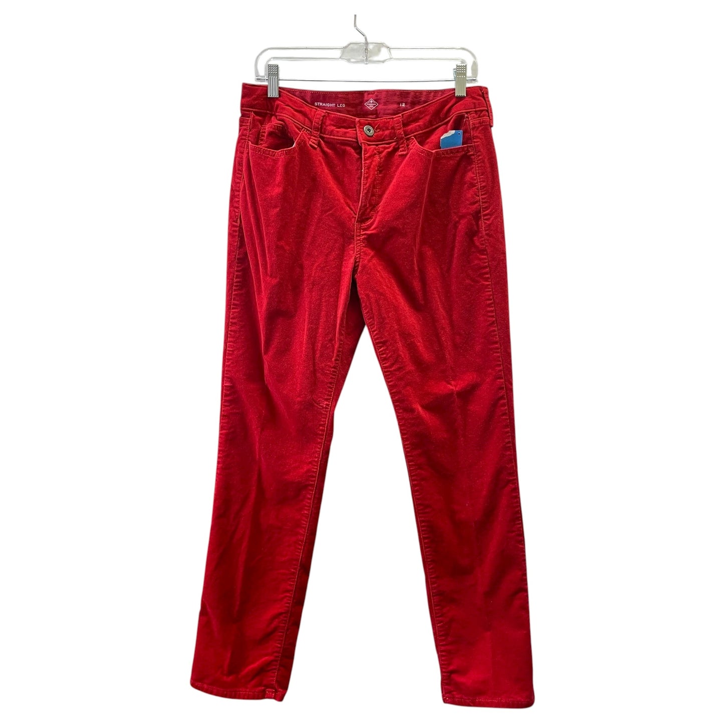 Pants Corduroy By St Johns Bay In Red, Size:12