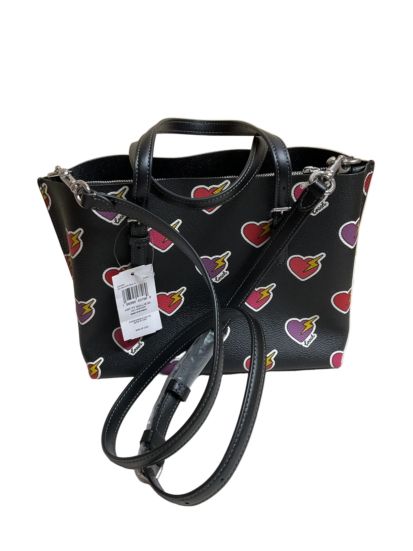 Handbag Designer By Coach In Black, Size:Medium